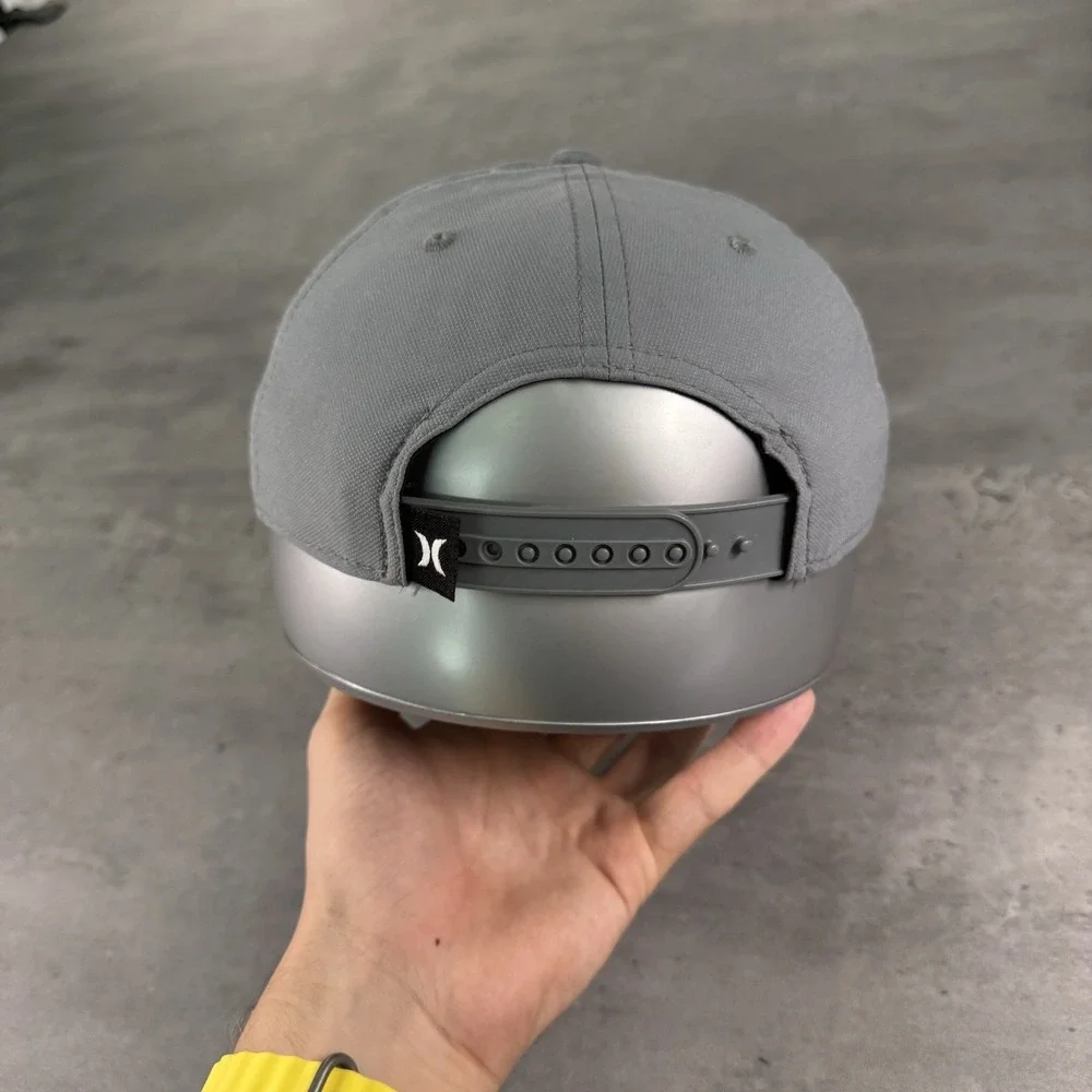 Hurley‎ Snapback Hat Gray Black Youth H20 Dri Surf Skate Swim Gorpcore Outdoor